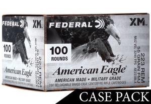 AMERICAN EAGLE .223REM 55GR. FMJBT 500RD CASE