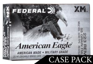 AMERICAN EAGLE .223REM 55GR. FMJBT 500RD CASE
