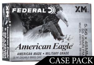 AMERICAN EAGLE 5.56X45 55GR. FMJ-BT 500RD CASE