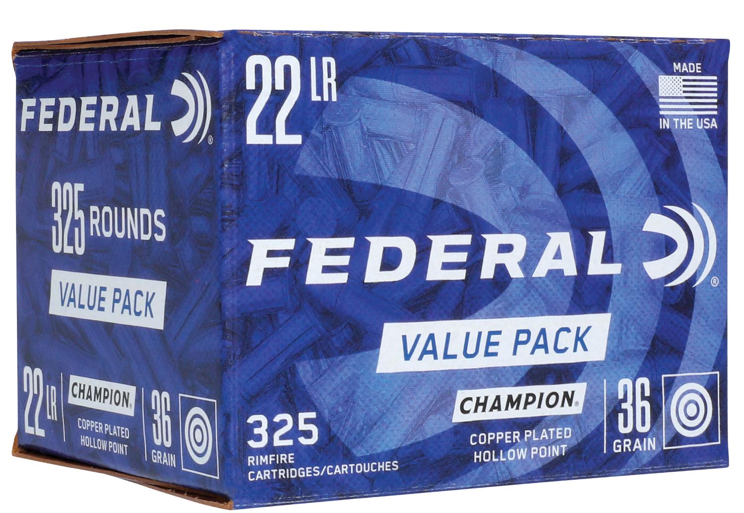 Ammo Bros | FEDERAL CARTRIDGE CO CHAMPION .22LR 36GR. CPHP 325RD BOX