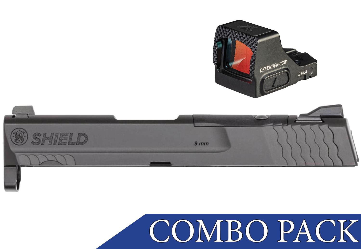  M & P9 Shield Slide Assembly & Vortex Defender- Ccw 3 Moa Micro Red Dot Sight
