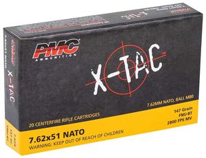 X-TAC 7.62X51 147GR. FMJ 20RD BOX