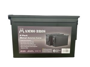 2 PieCe 30&50 CAL METAL AMMO CANS - ODG