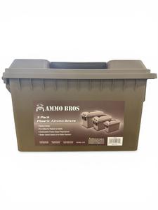 3pc 30/50/fat 50 Cal. Plastic Ammo Cans - Tan