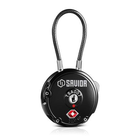 3-digit Combination Cable Lock Tsa Approved, 45mm / 1.6
