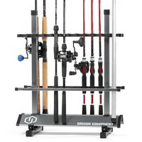 Aluminum Fishing Rod Rack - 48 (Item #RK-FRODAL-24-BK)
