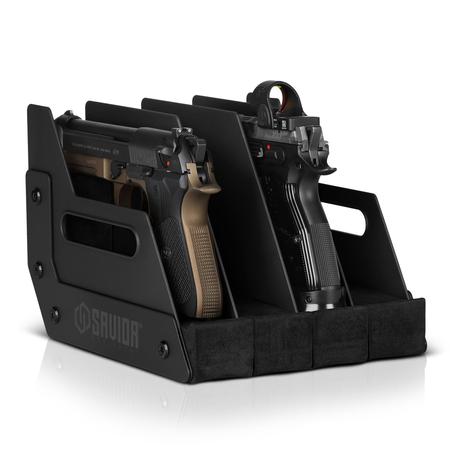 4-slot Pistol Rack Black