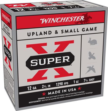 Super-x Upland 12ga 2.75in 1oz #7.5 25rd Box